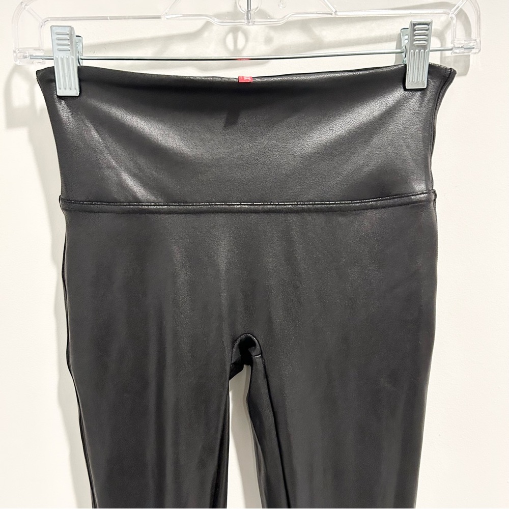 Spanx Faux Leather Leggings Black Size Small - Picture 4 of 10